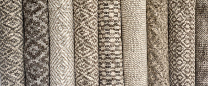 Bedfordshire Natural Wool Loom-Hooked Rug