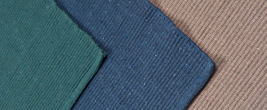 Solid Natural Flatweave Eco Cotton Rug