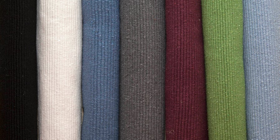 Solid Natural Flatweave Eco Cotton Rug