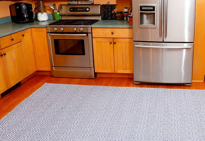 Brighton Eco Cotton Rug – Indigo/Natural