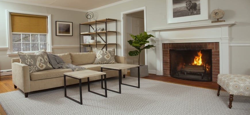 Oatmeal Loom-Hooked Eco Cotton Rug