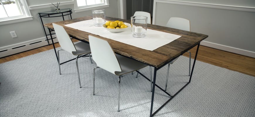 Brighton Eco Cotton Rug – Indigo/Natural