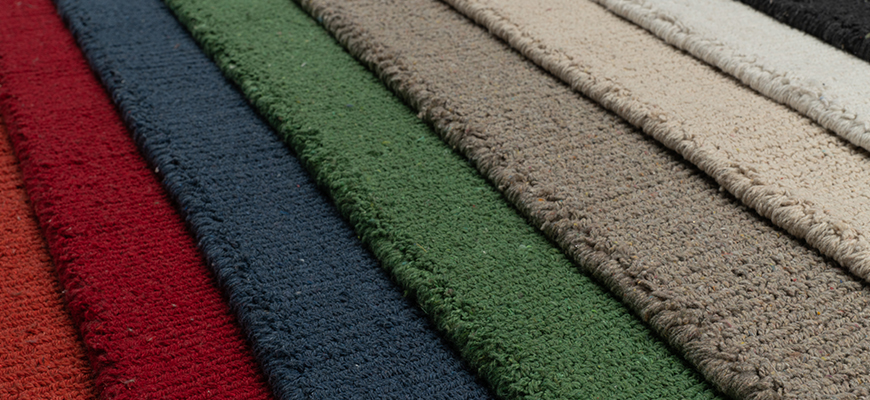 solid cotton loom-hooked diagonal stack (mini)