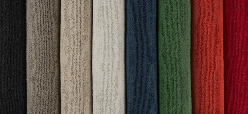 solid cotton loom-hooked rugs roll (mini)