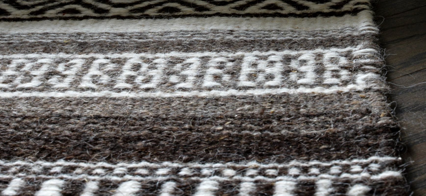 Corriedale Natural Wool Woven Rug