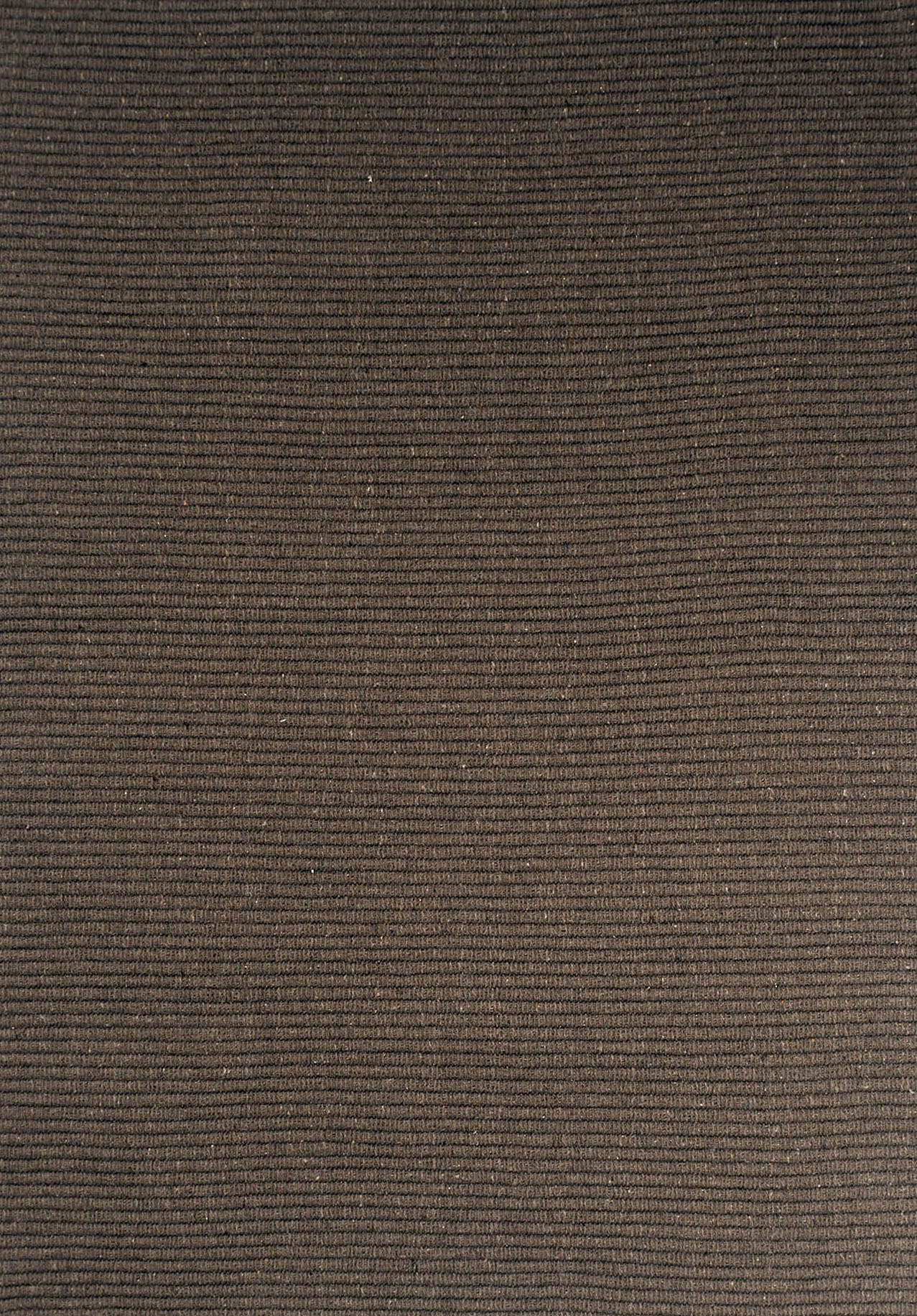 Solid Dark Taupe Flatweave Eco Cotton Rug - 2' x 3'
