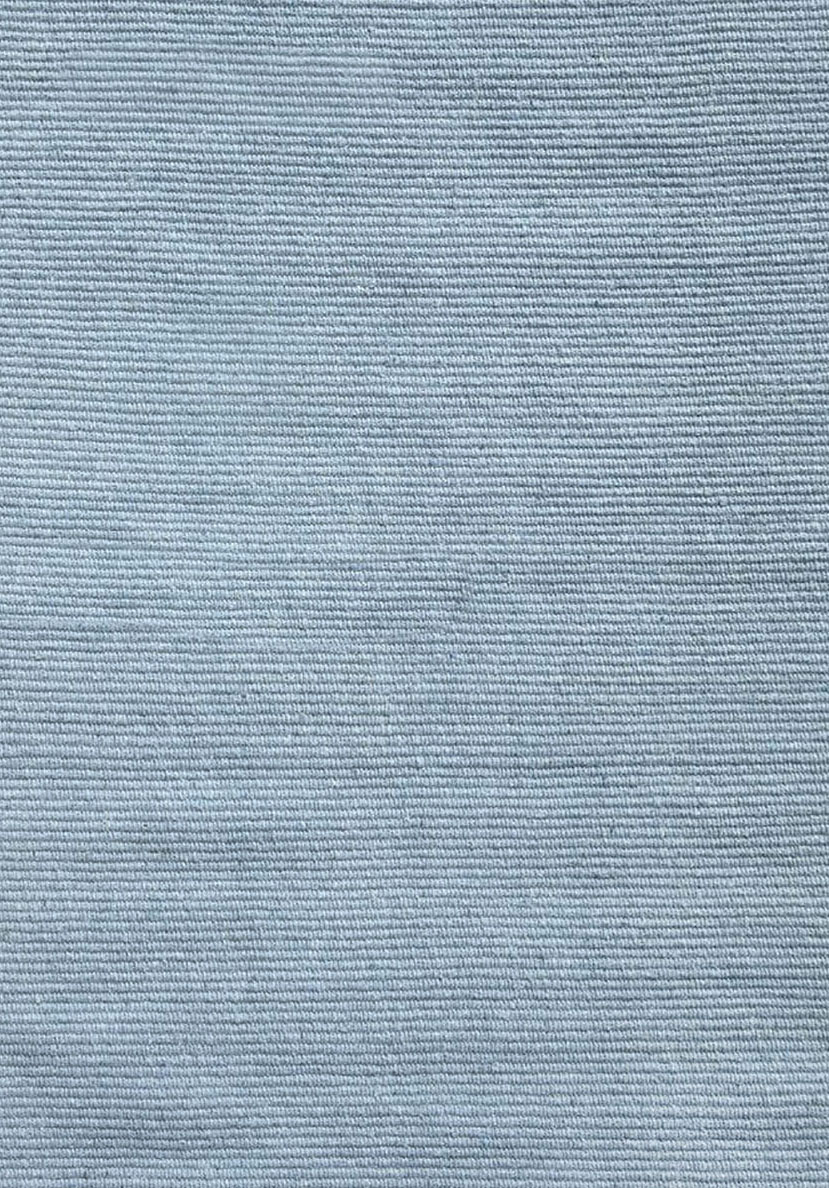 Solid Light Blue Flatweave Eco Cotton Rug