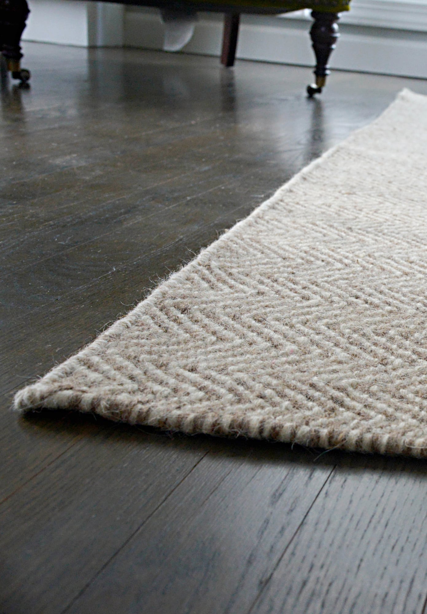 Suffolk Natural Wool Woven Rug - Hook & Loom