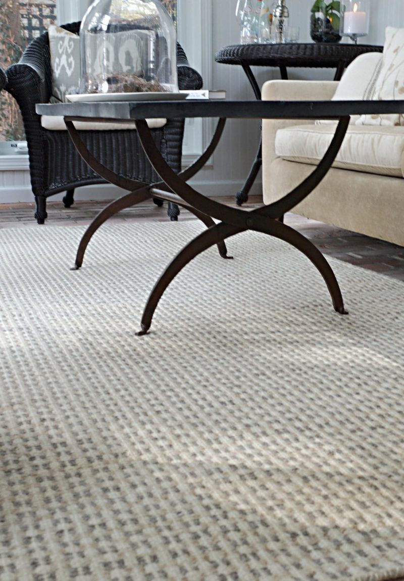 Coopworth Natural Wool Woven Rug - Hook & Loom