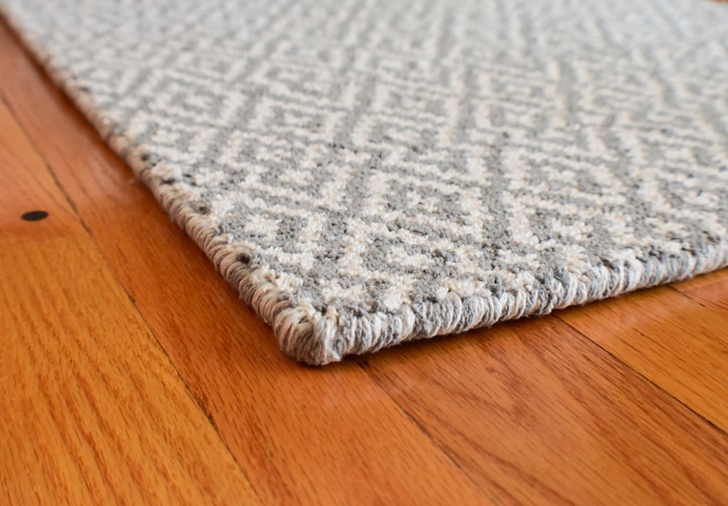 Barcelona Grey/White Eco Cotton Loom-Hooked Rug - Hook & Loom