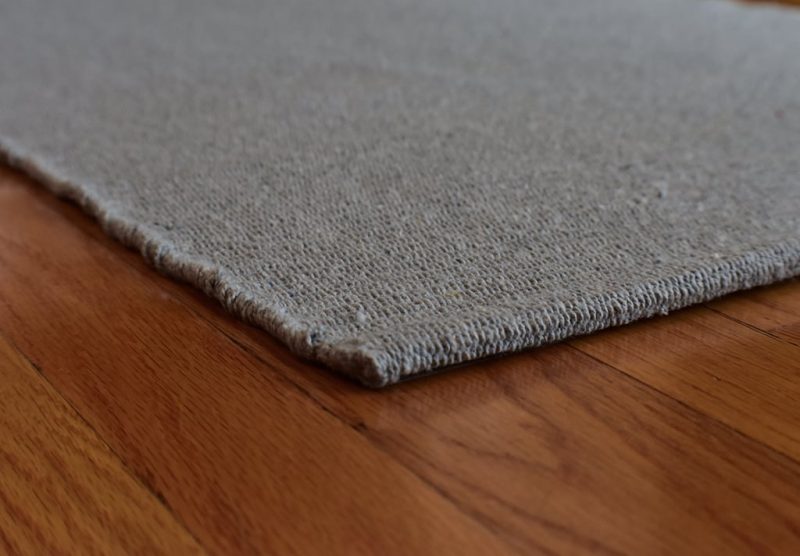 Cotton flatweave grey profile