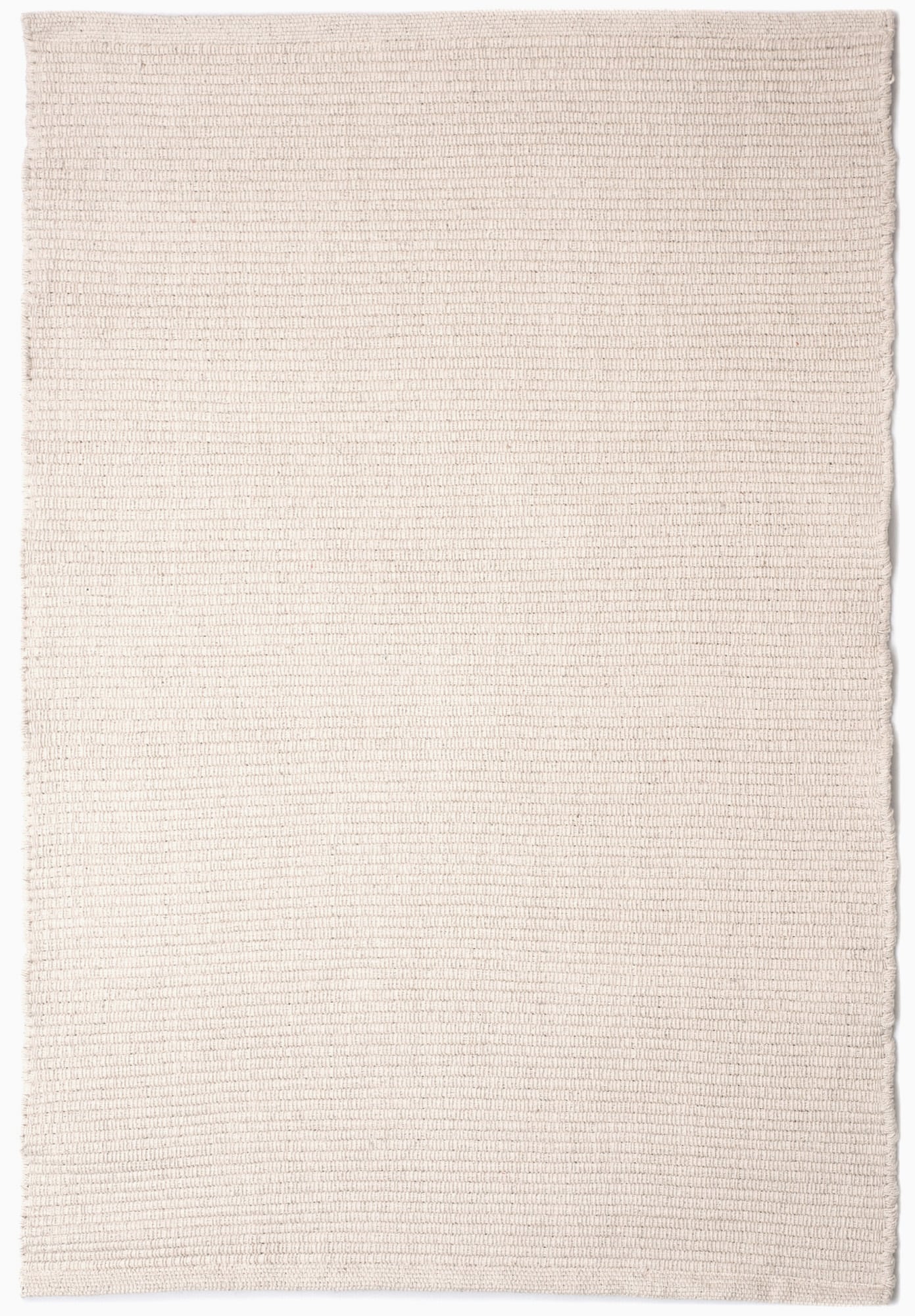 Solid Natural Flatweave Eco Cotton Rug
