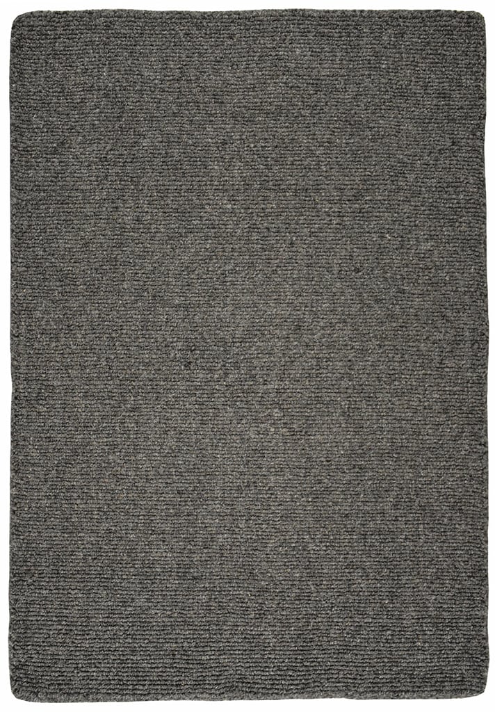 Loom Hooked Wool solid charcoal
