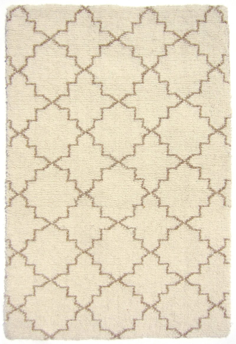 MoroccanTrellisNaturalTaupeWoolLoom-HookedRug