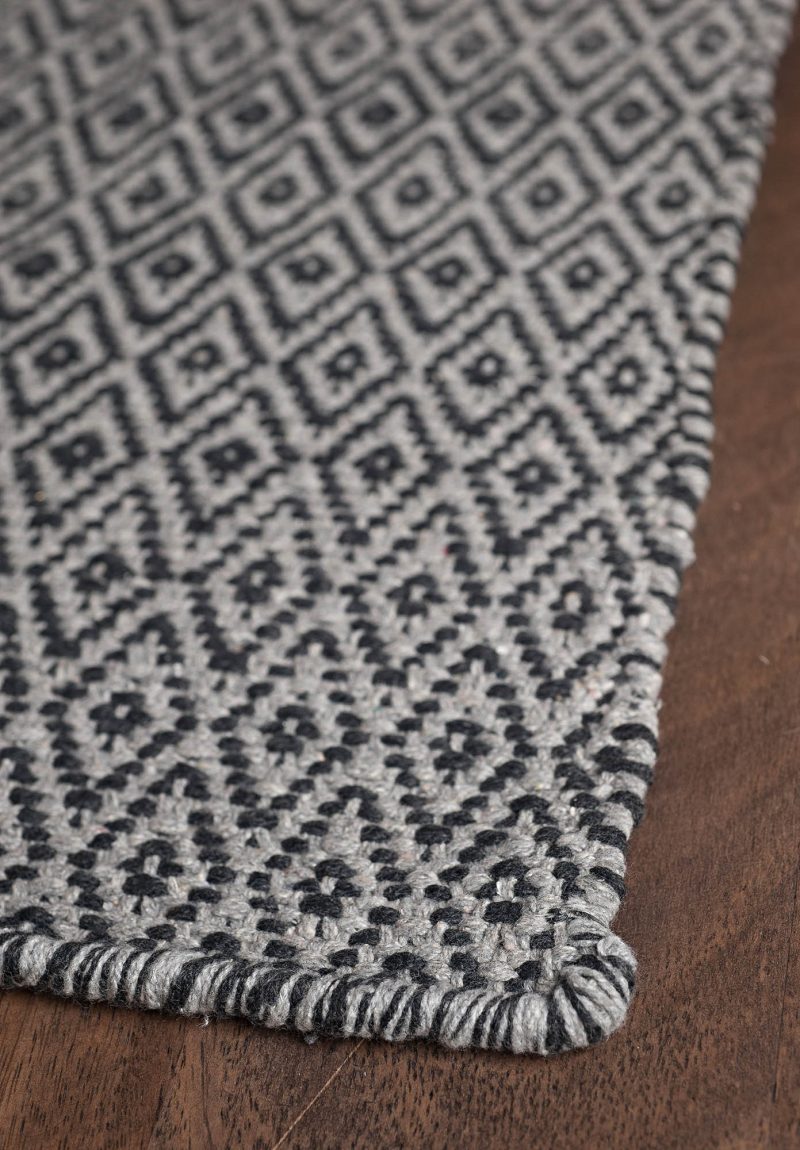 Shelbourne eco cotton rug – black_grey_053
