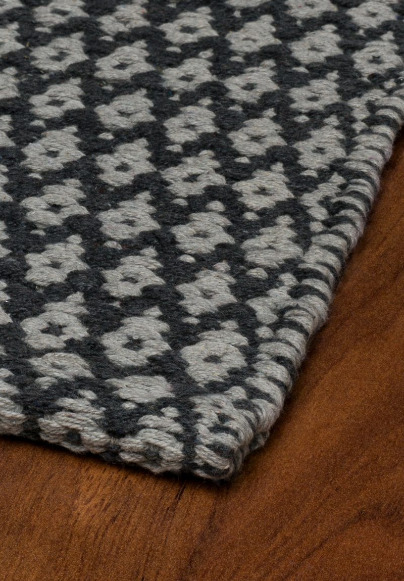 ashton light-dark grey eco cotton flatweave rug