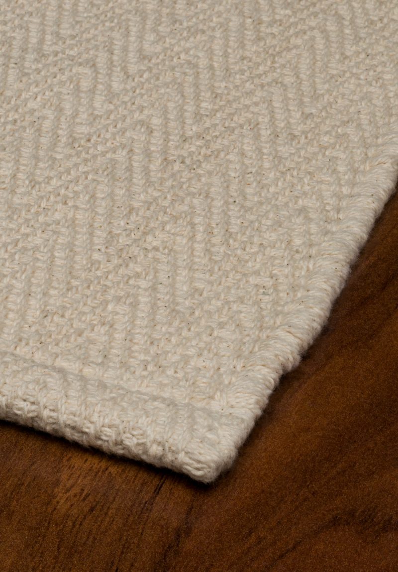 boho organic cotton flatweave rug (floor)