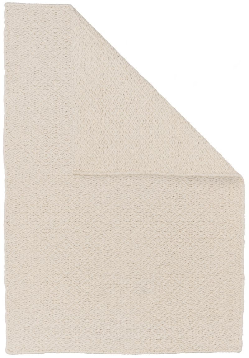 diamonds organic cotton thick woven rug (fold)