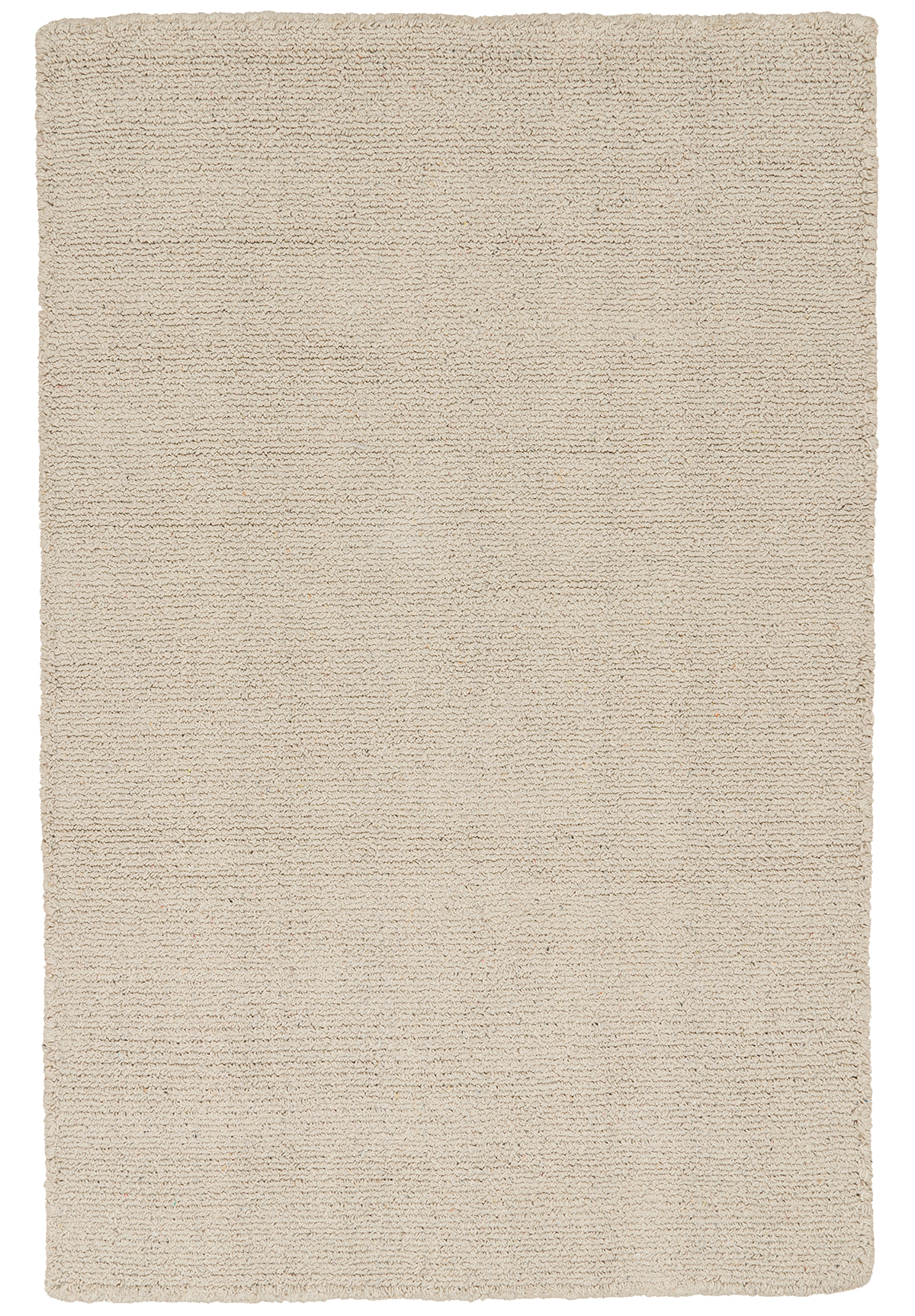 Loom Hooked Solid Natural Eco Cotton Rug - Hook & Loom