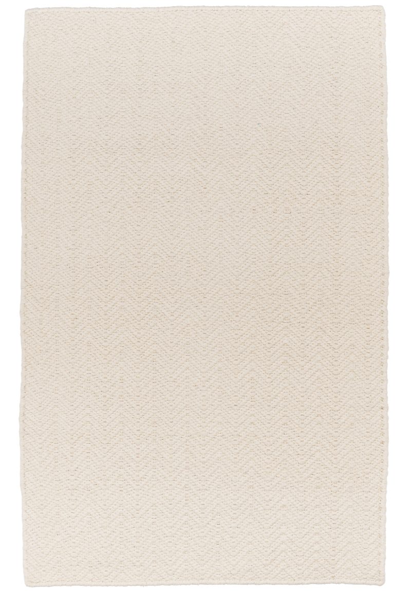 zig zag organic cotton thick woven rug (main)