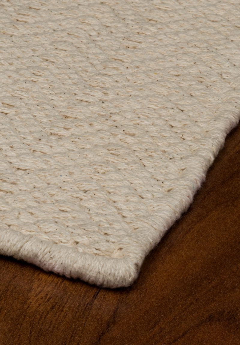 zigzag organic cotton thick woven rug (floor)