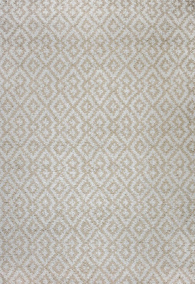 Barcelona White/Natural Eco Cotton LoomHooked Rug Hook & Loom