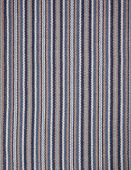 Blue Ocean Stripe Eco Cotton Rug - 4' x 6'