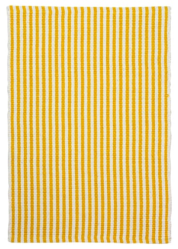 Chester Eco Cotton Rug Yellow White Hook Loom Chester Eco Cotton Rug Yellow White Hook Loom
