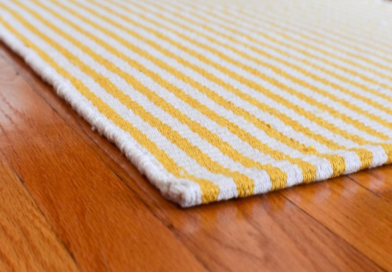 Chester Eco Cotton Rug Yellow White
