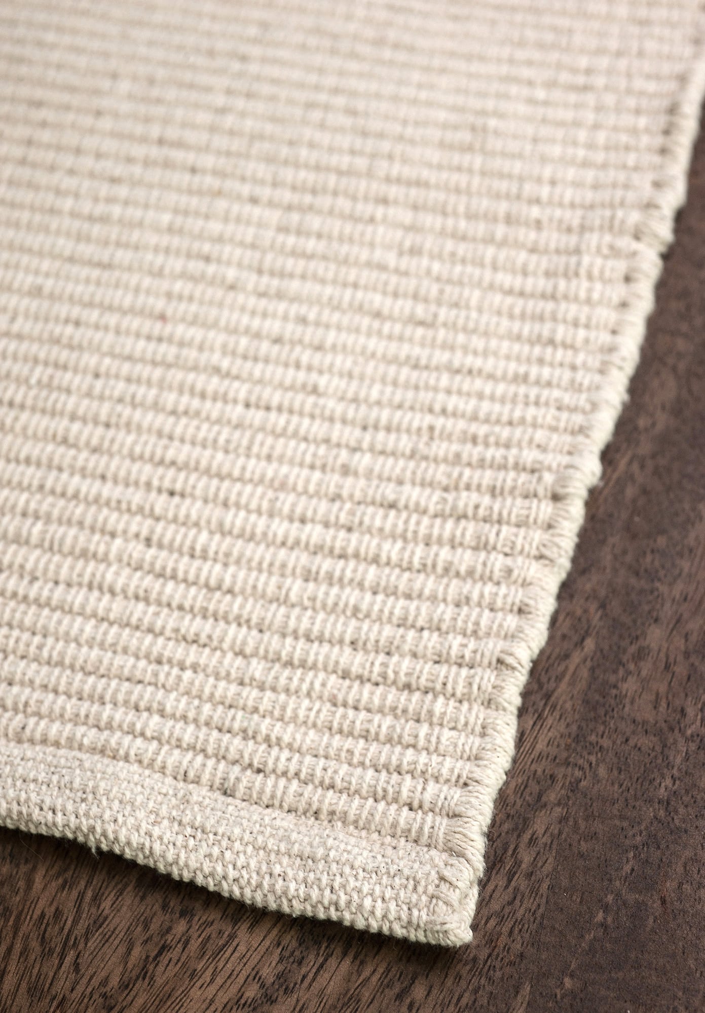 Solid Natural Flatweave Eco Cotton Rug - Hook & Loom