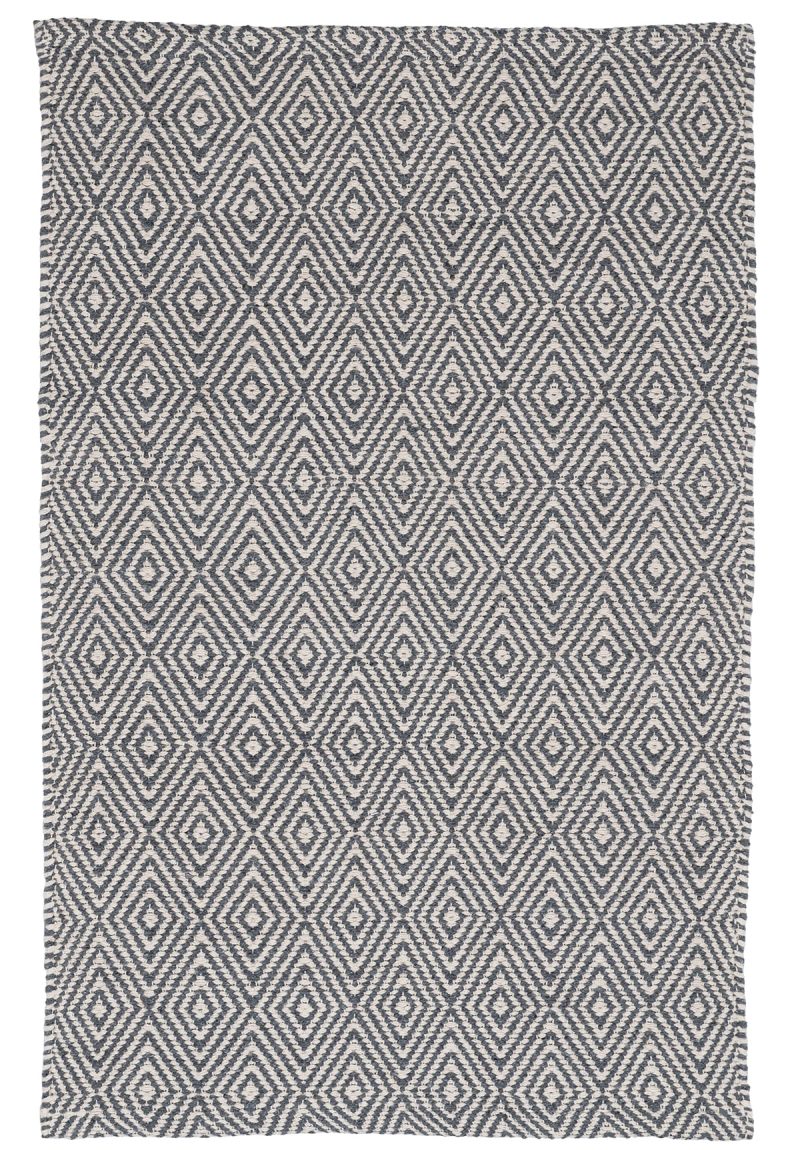 Ashford Eco Cotton Rug Grey/Natural Hook & Loom